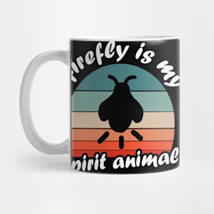 My spirit animal firefly saying retro beetle Mug